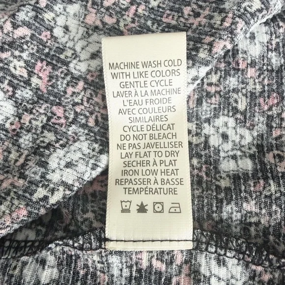 Max Studio Black Floral Wrap Midi Dress size S small new - Picture 7 of 12